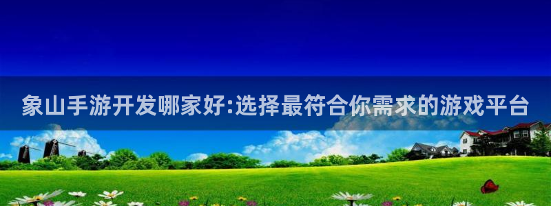 庄闲游戏有多少组合：象山手游开发哪家好:选择最符合你需求的游